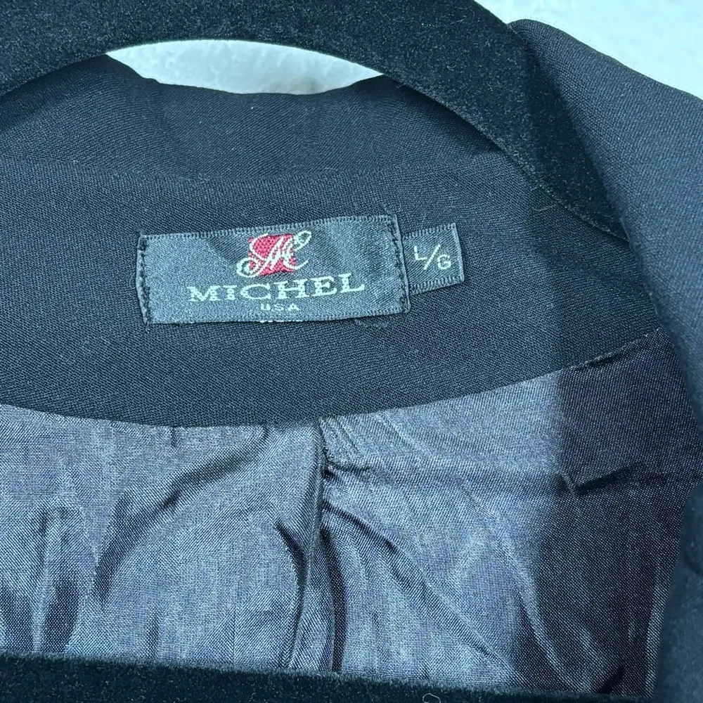 Michel Black Button Coat Size Large Fits Like A Small - Image 9