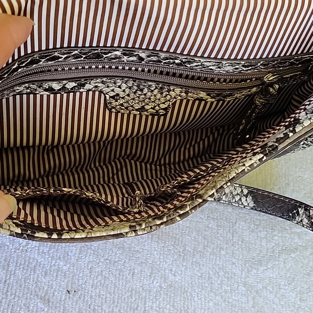 Nine West Snake Print Shoulder Bag - Image 6