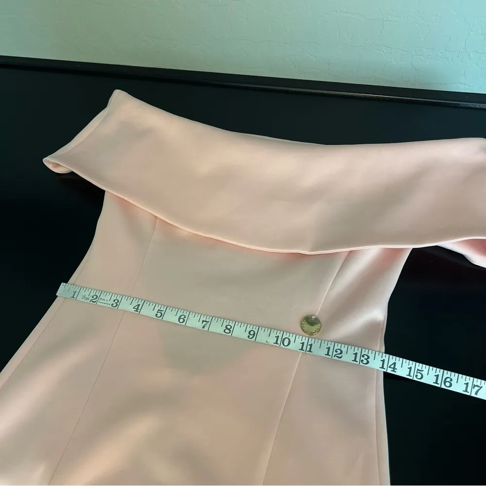 Bronx & Banco strapless off shoulder bodycon Dress, open back, pink, size 4US - Image 12