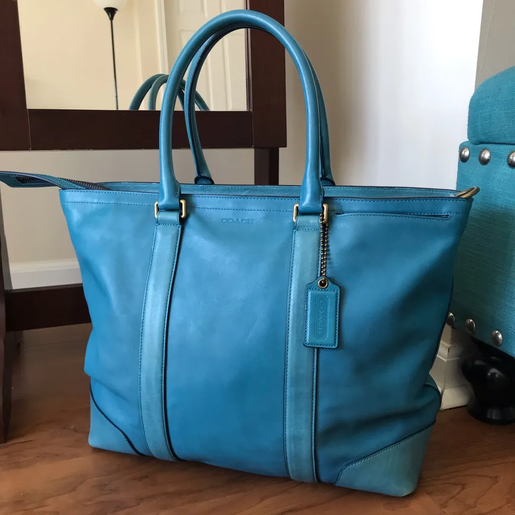 Bleecker Legacy XL Leather Travel Tote Crossbody Bag, 70600, Unisex, 2012 - Image 16