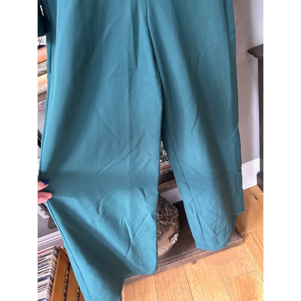 BCBGMAXAZRIA Fulton Twist Front Jumpsuit Ponderosa Pine Womens Size 6 - Image 7