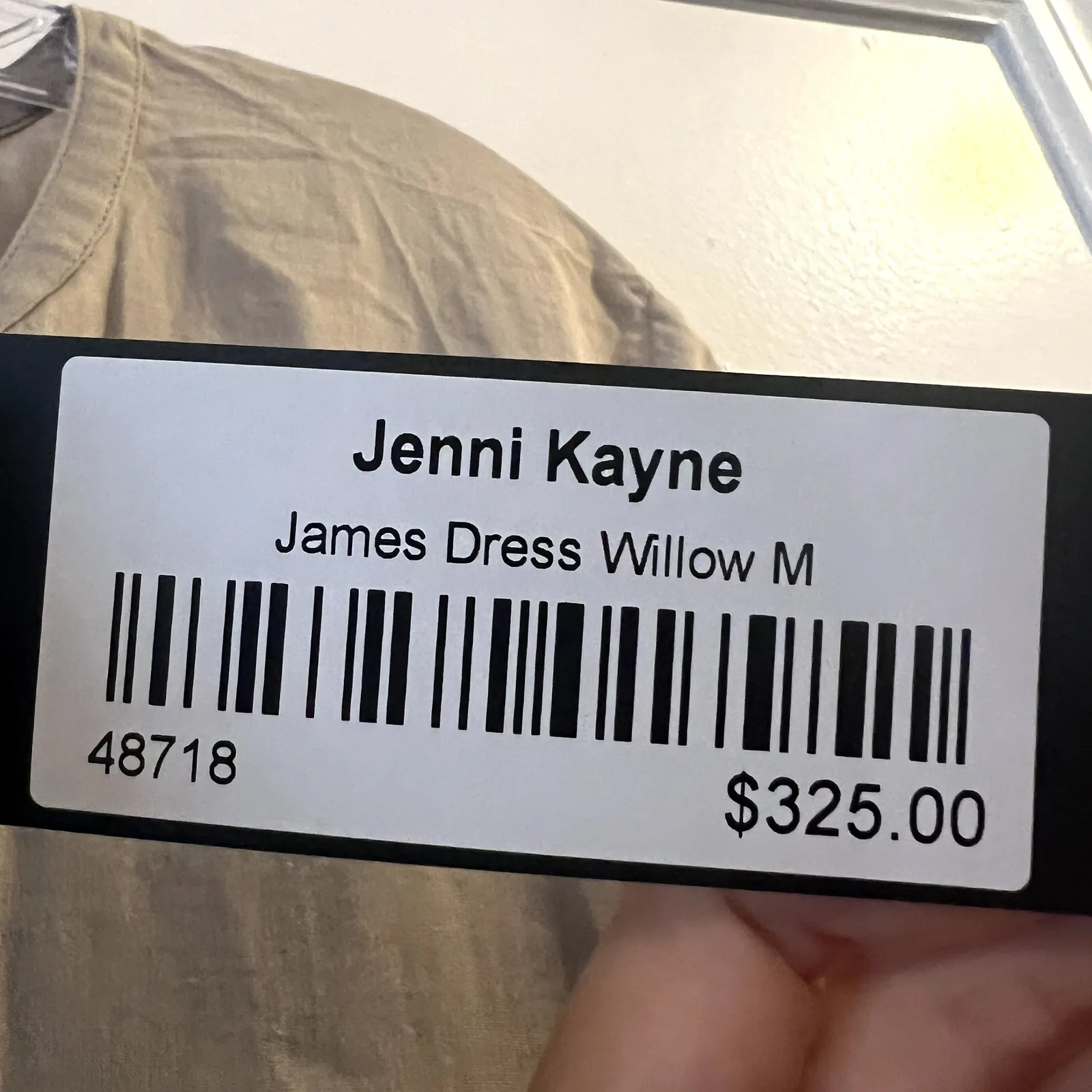 Jenni Kayne James midi Dress Willow size M sage green cotton linen Size M - Image 5