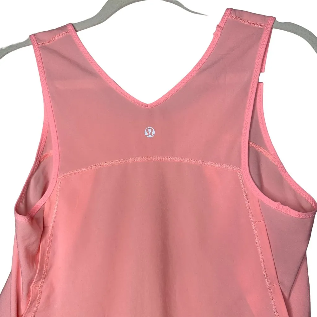 Lululemon Athletica Run Split Singlet Tank Top Size 6 Bleached Coral - Image 6