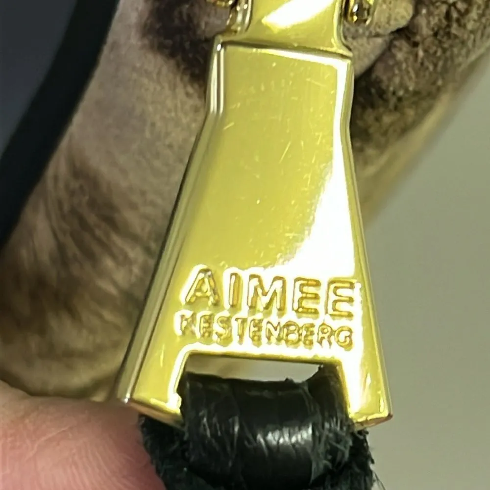 Aimee Kestenberg Animal Print Leather Just Saying Stadium Wallet Mini Crossbody - Image 7