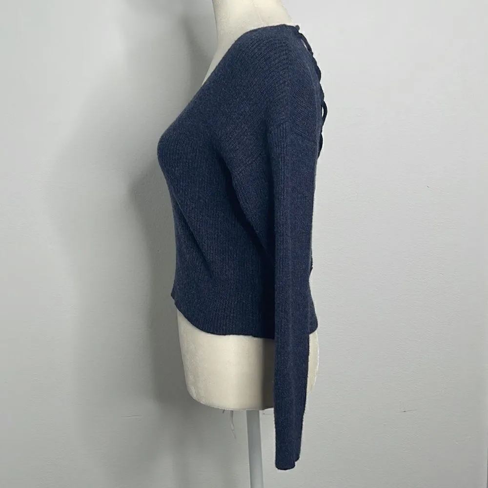 Zaful sweater with crisscross tie up open back.  Size 6.  Like new. - Image 2