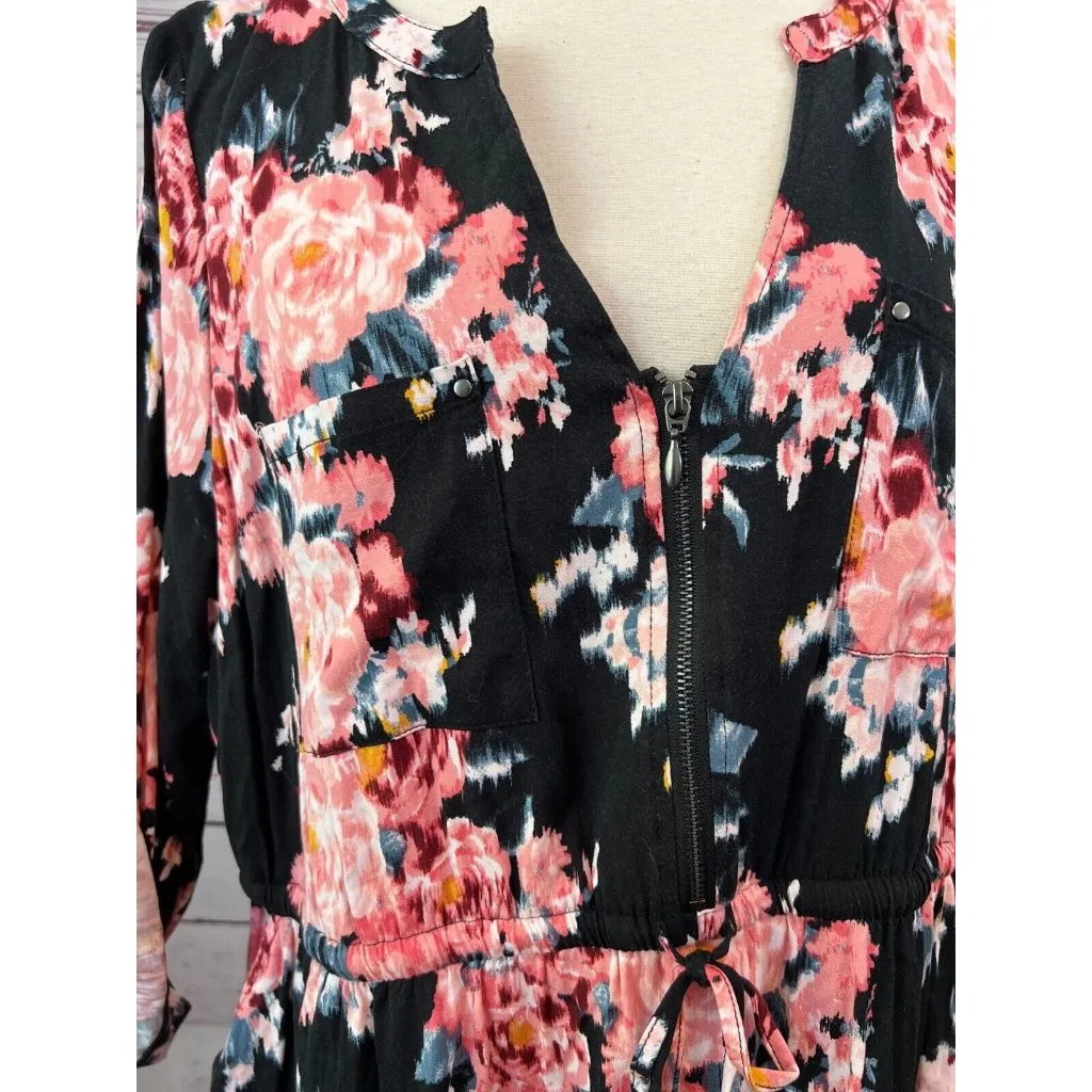 Torrid‎ Mini Challis Floral Print High Low Plus Size 1X Shirt Dress 16749679 - Image 10