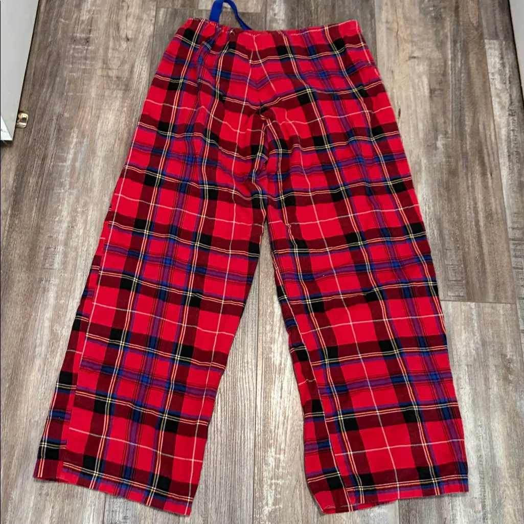 Ralph Lauren red plaid flannel pj pants small - Image 5