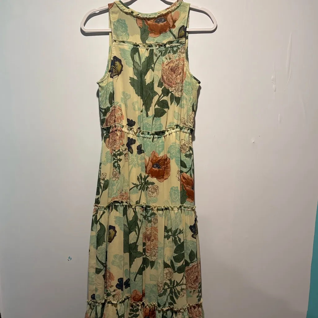 Anthropologie Maeve Maravilla Floral Boho Garden Maxi Dress Floral Size 12 - Image 5