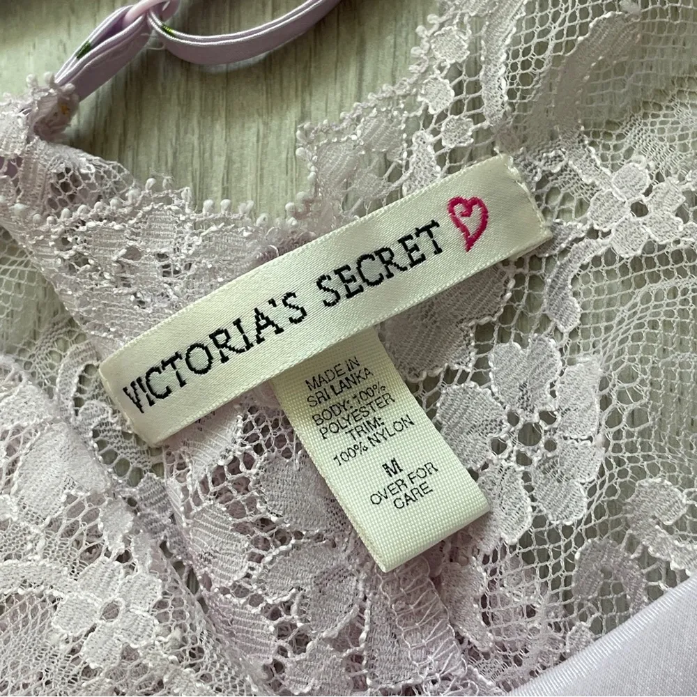 Victorias Secret Dress vintage floral lace slip mini Purple medium y2k femimine - Image 2