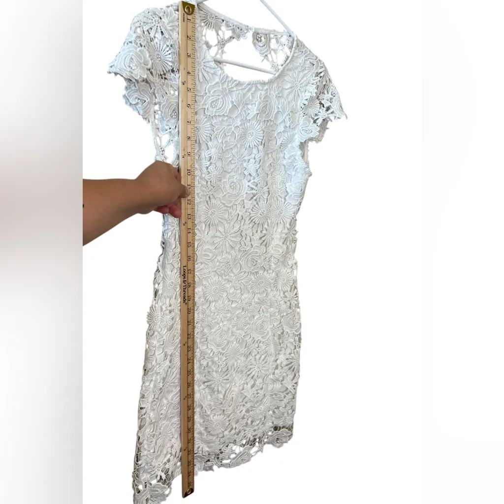 Lulu's White Lace Mini Dress,Size S NWOT - Image 8