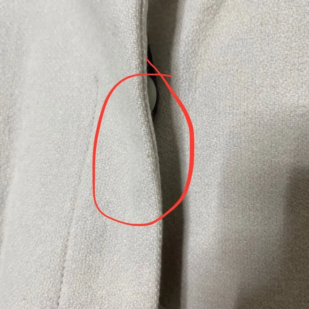 Reiss Sami Shawl Wrap Coat Women’s Size 0 Cloud Wool Cashmere The Archive Flawed - Image 13