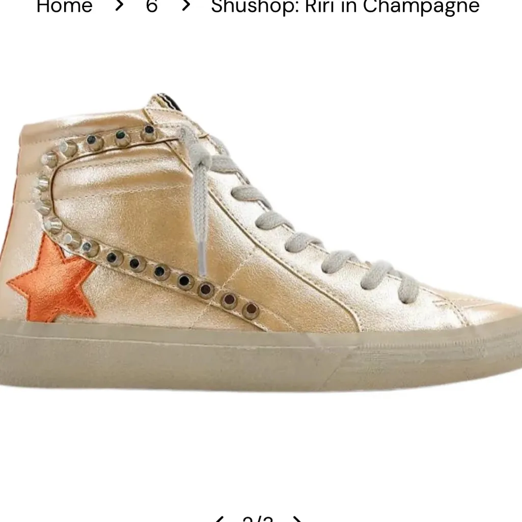 NEW! ShuShop Sneakers Riri Sneakers Shoes Size 11 Hightop - Image 2