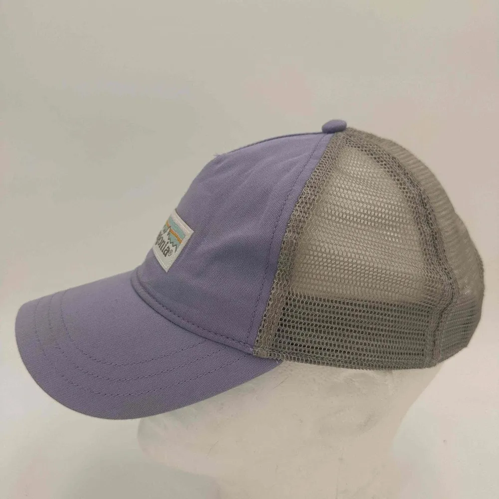 Patagonia Lavender Unisex Logo Patch Adjustable Strap Mesh Hat One Size - Image 4