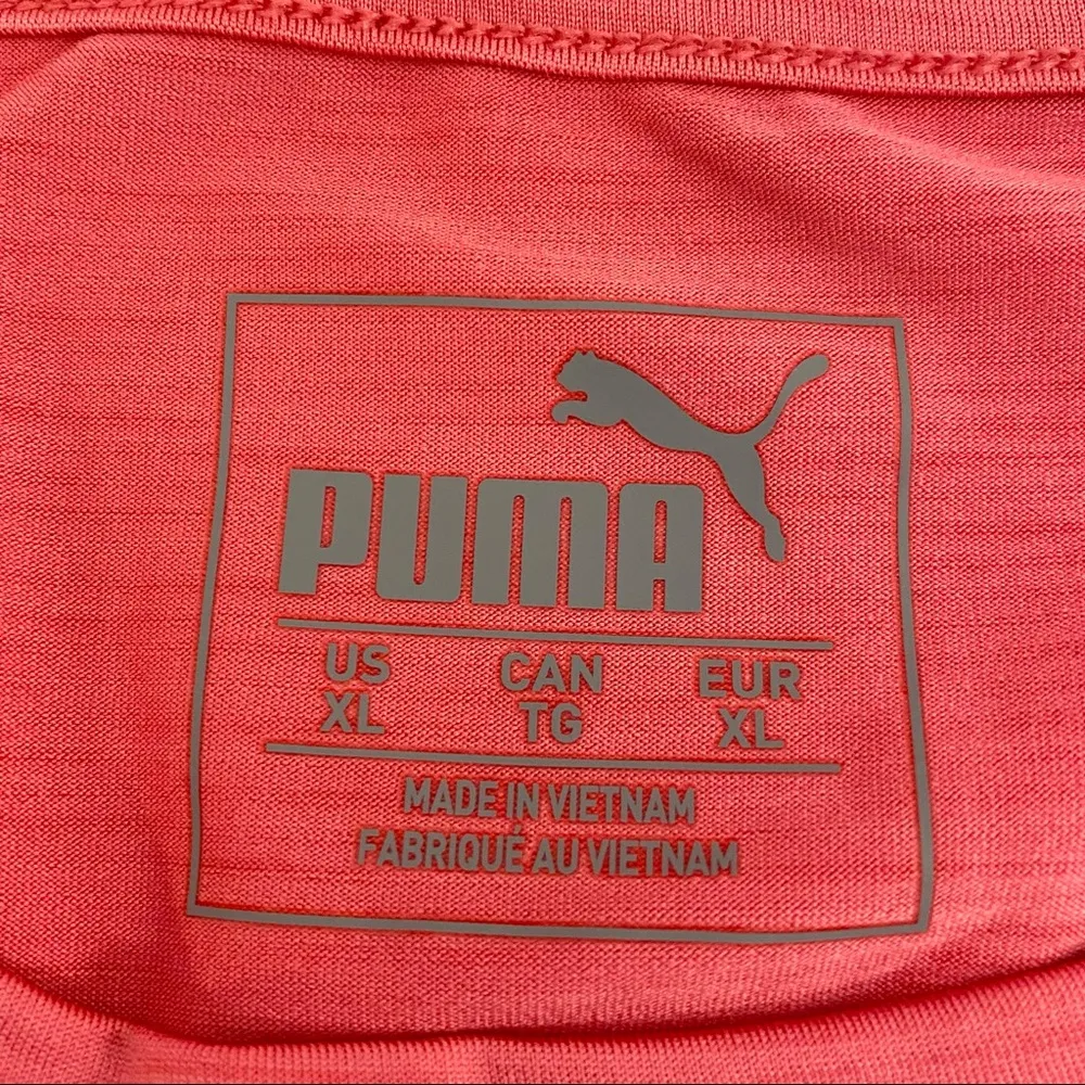 Puma NWT  Drycell Long-Sleeve Tee Crew Neck Top UPF30 Pink Size XL - Image 7