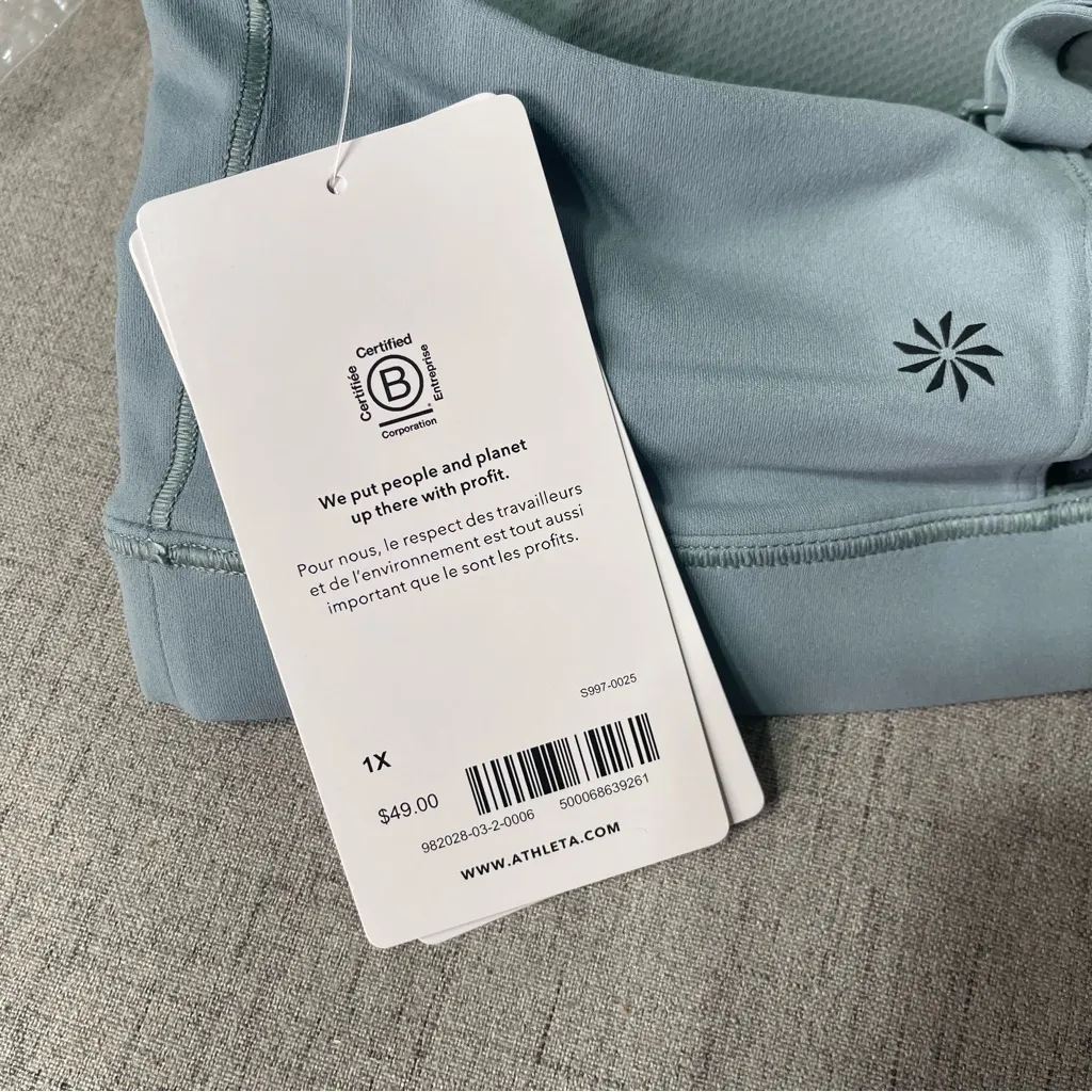 Athleta Elation Sports Bra Strappy Back Light Impact XL 1X Nwt - Image 9