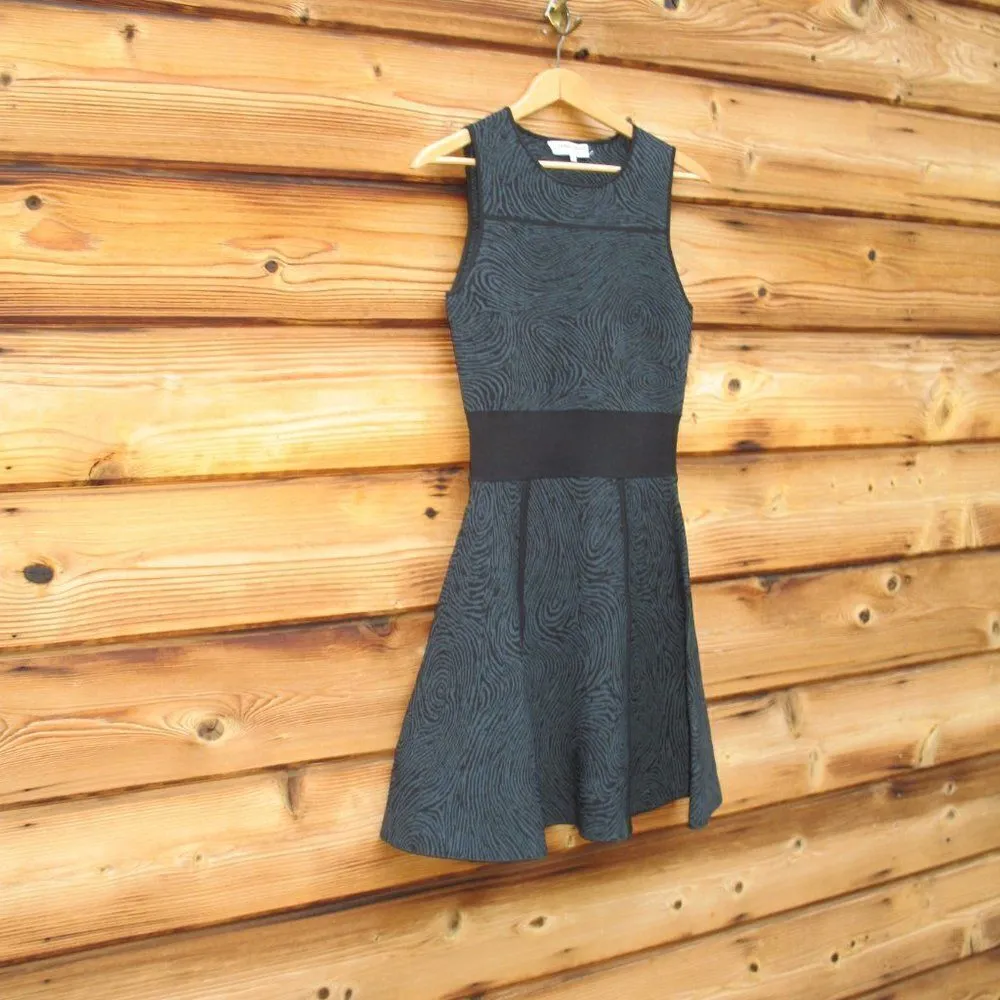 NWOT Opening Ceremony Green Black Knit Zip Dress - Image 4