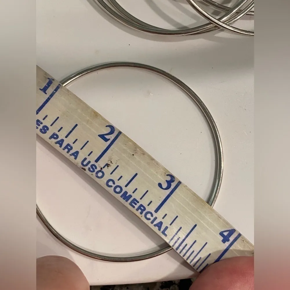 New 9 Sterling Silver Bangle Bracelets - Image 5