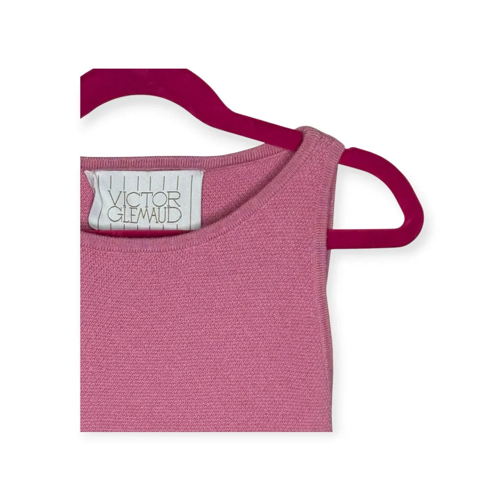 Victor Glemaud ❤︎︎ Pique Cut Out Sleeveless Tank Dress ❤︎︎ Barbie Pink ❤︎︎ XS - Image 6