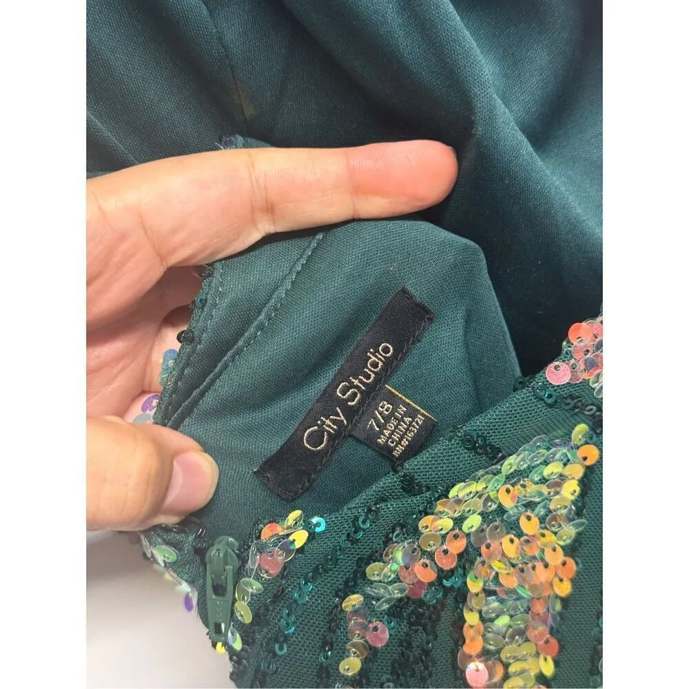 City Studio Dress‎ Juniors' Sequin One - Image 9