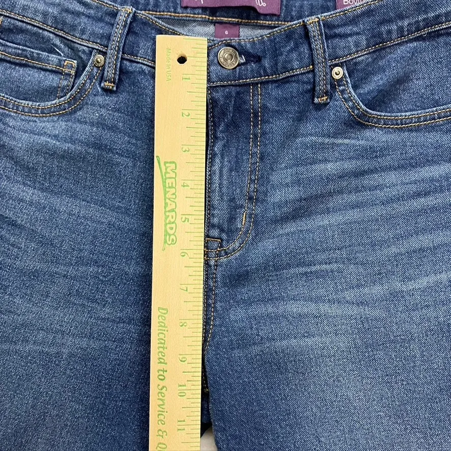 Gloria Vanderbilt Womens Boyfriend Jeans Blue Wash Size 6 Cotton Blend - Image 4