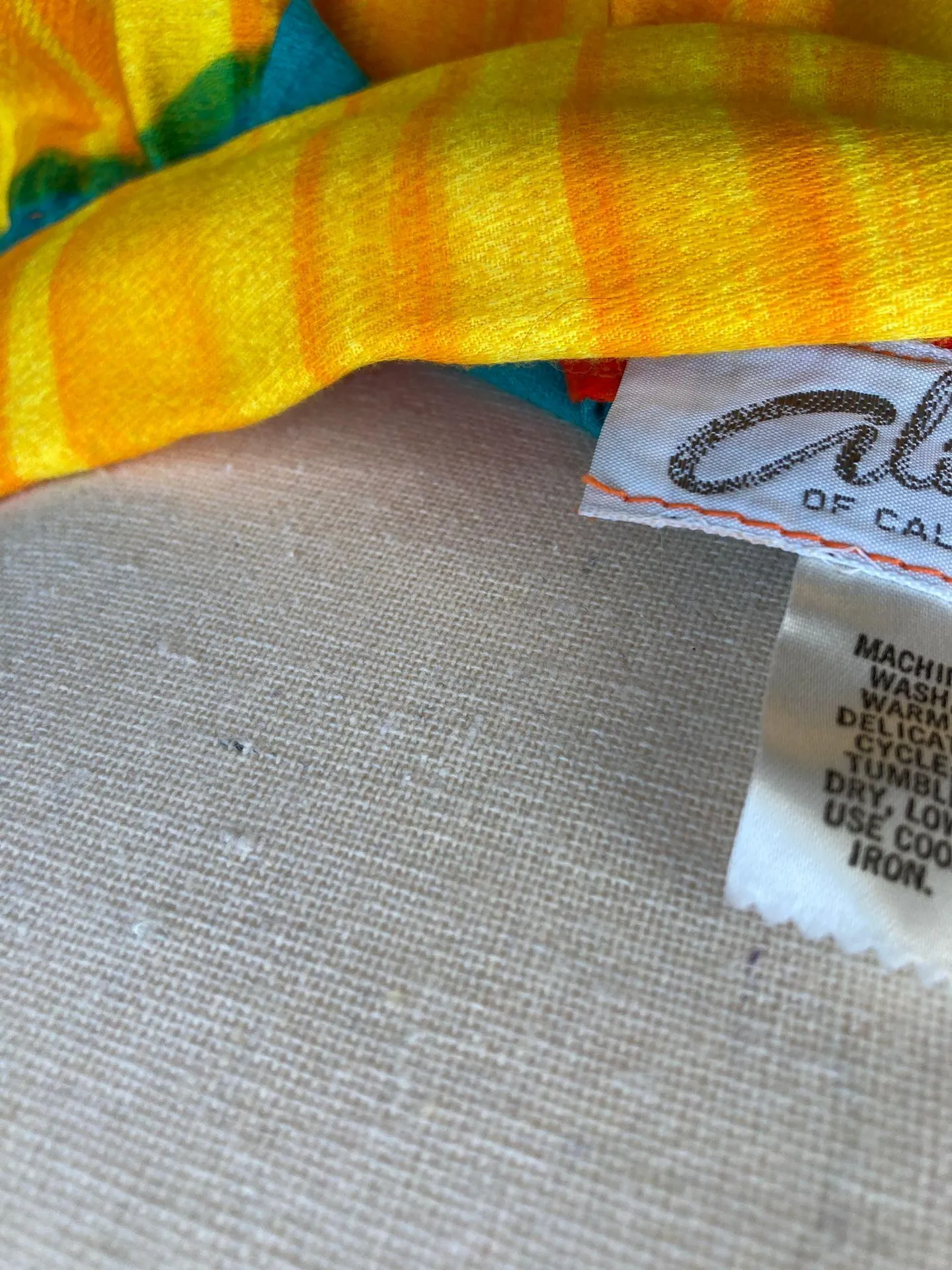 Vintage 70s 80s Alice Of California A Line Multicolor Ombré Maxi Skirt S Multiple - Image 4