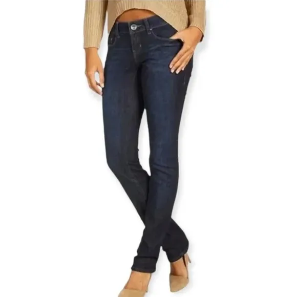 DKNY Mercer Skinny Dark Wash Denim Jeans Size 4P Inseam 29 inches - Image 2