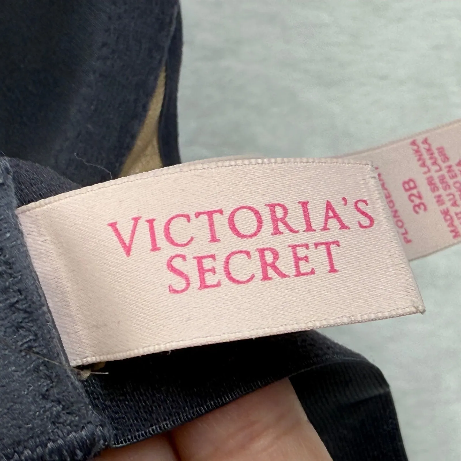 Victoria's Secret‎ Plunge Bra Black Lined Demi 32B Sexy Sheer - Image 5