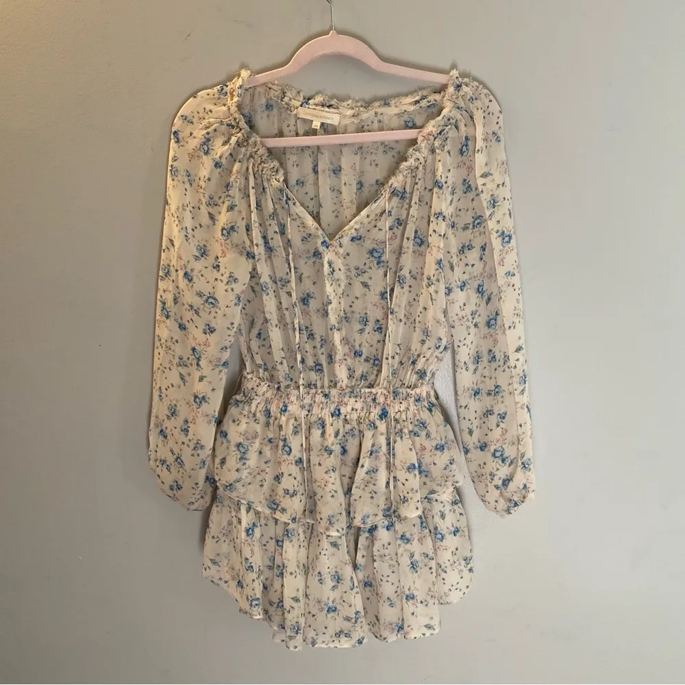 LoveShackFancy Pearl River Popover Dress XS - Image 3
