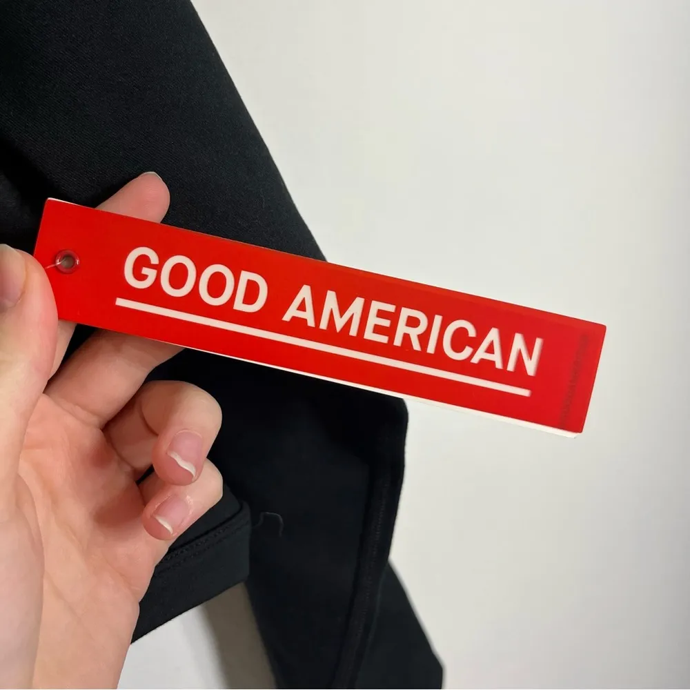 NWT Good American All Tied Up Tank Black Long Sleeve Top Size 3XL - Image 7