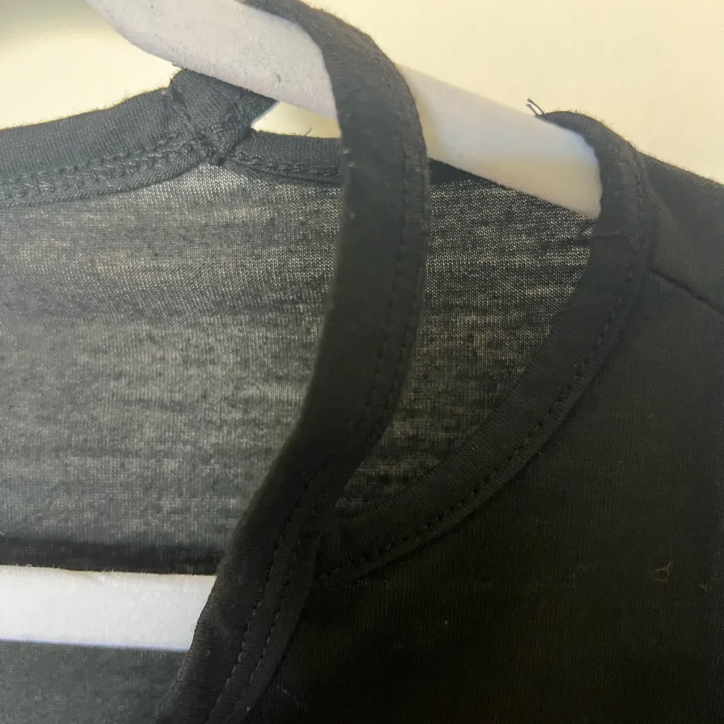 MISS LOOK Guns n Roses Black Shoulder Cut out Tee Size Small - Image 4