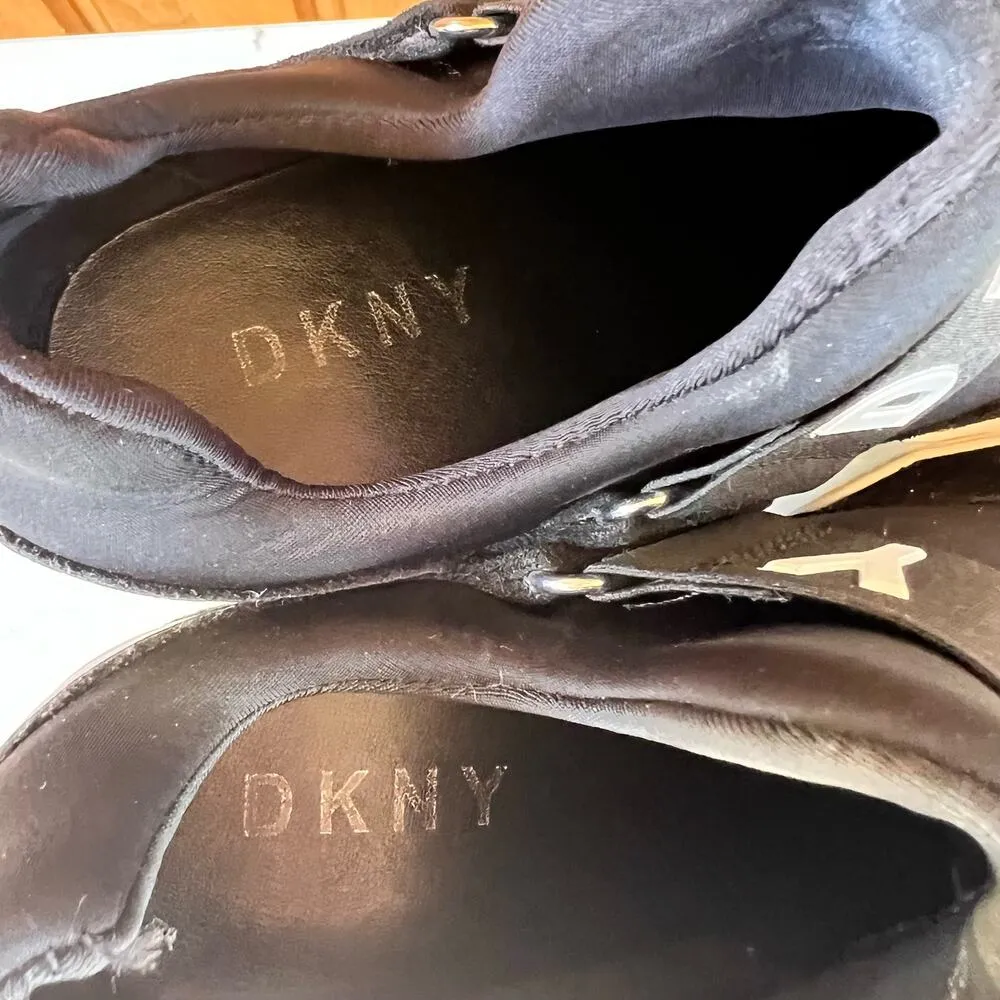 DKNY Black Wedge‎ Sneakers Size 7 US Women - Image 7