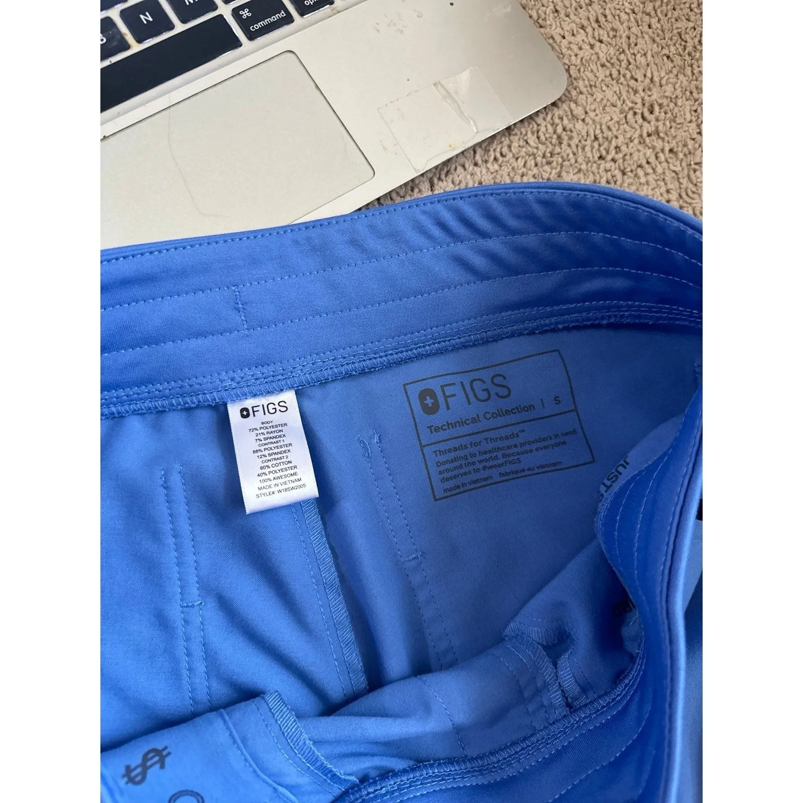 Figs blue scrub pants - Image 3