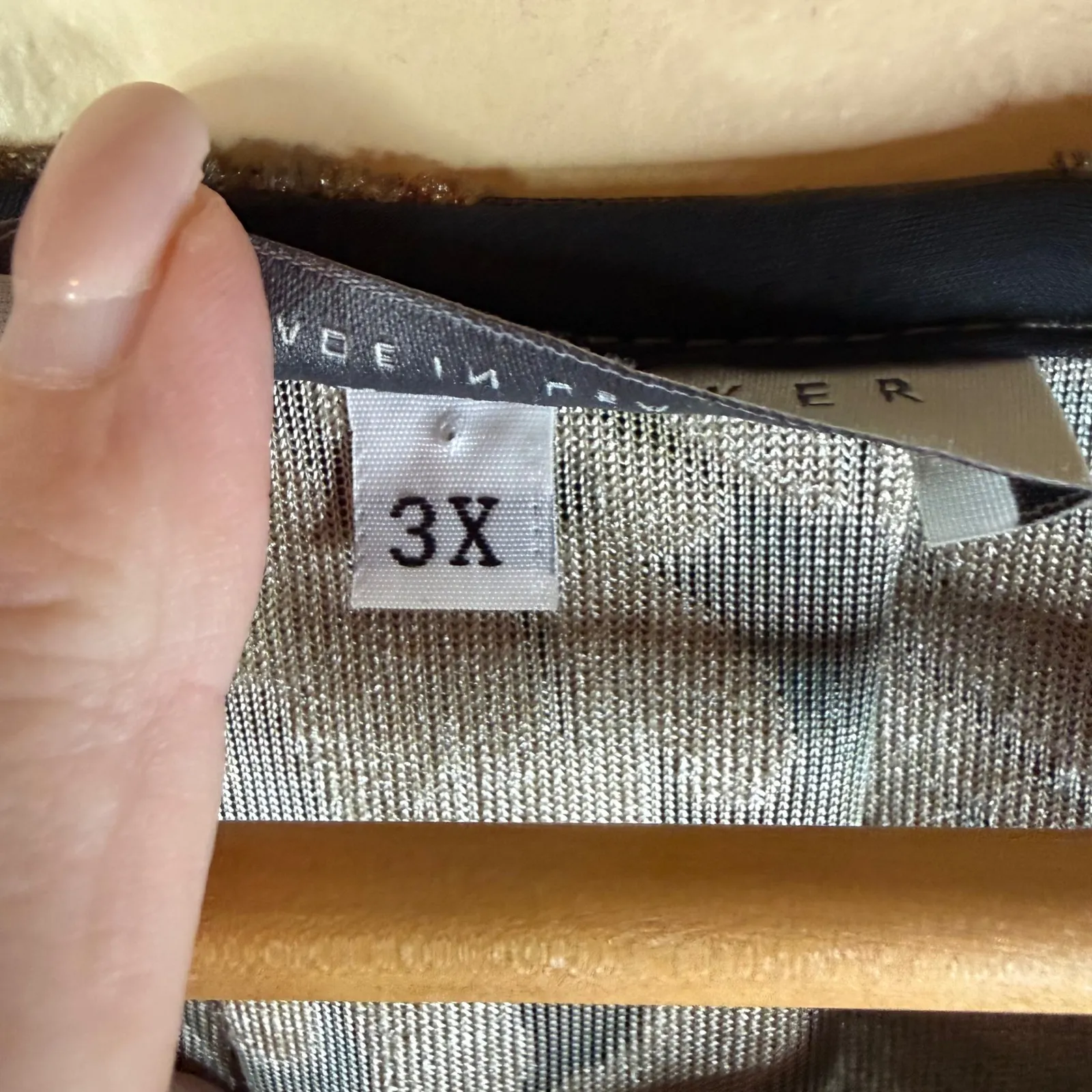 Bryn Walker 3X Fran Velvet Burnout Boho Blouse Moondance Lagenlook Art-To-Wear - Image 4