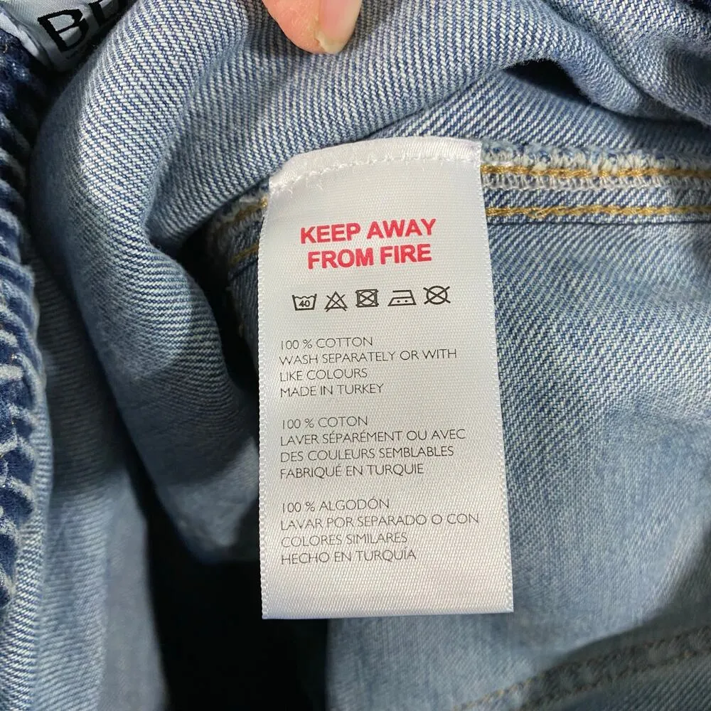 BDG Urban Outfitters Women's Blue Denim Cargo Skater Jeans Size W25/L32 - Image 6