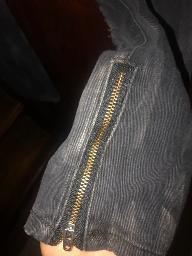 One Teaspoon “Trashed FreeBirds” Ripped Black Jeans - Image 4