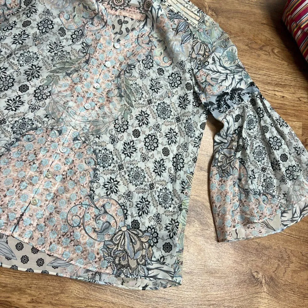 Hale Bob small silk top - Image 4