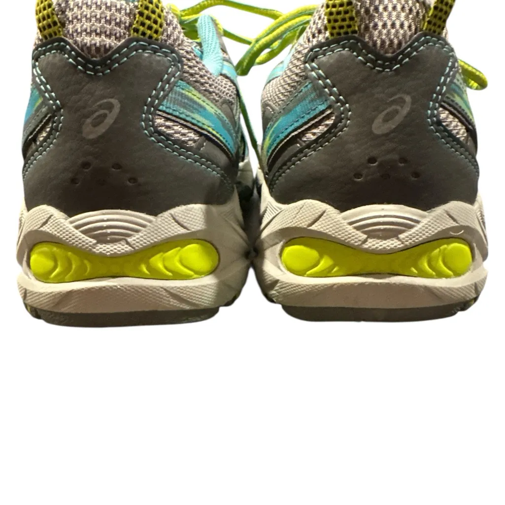 Asics Yellow and Blue Athletic Shoes for Performance - Image 2