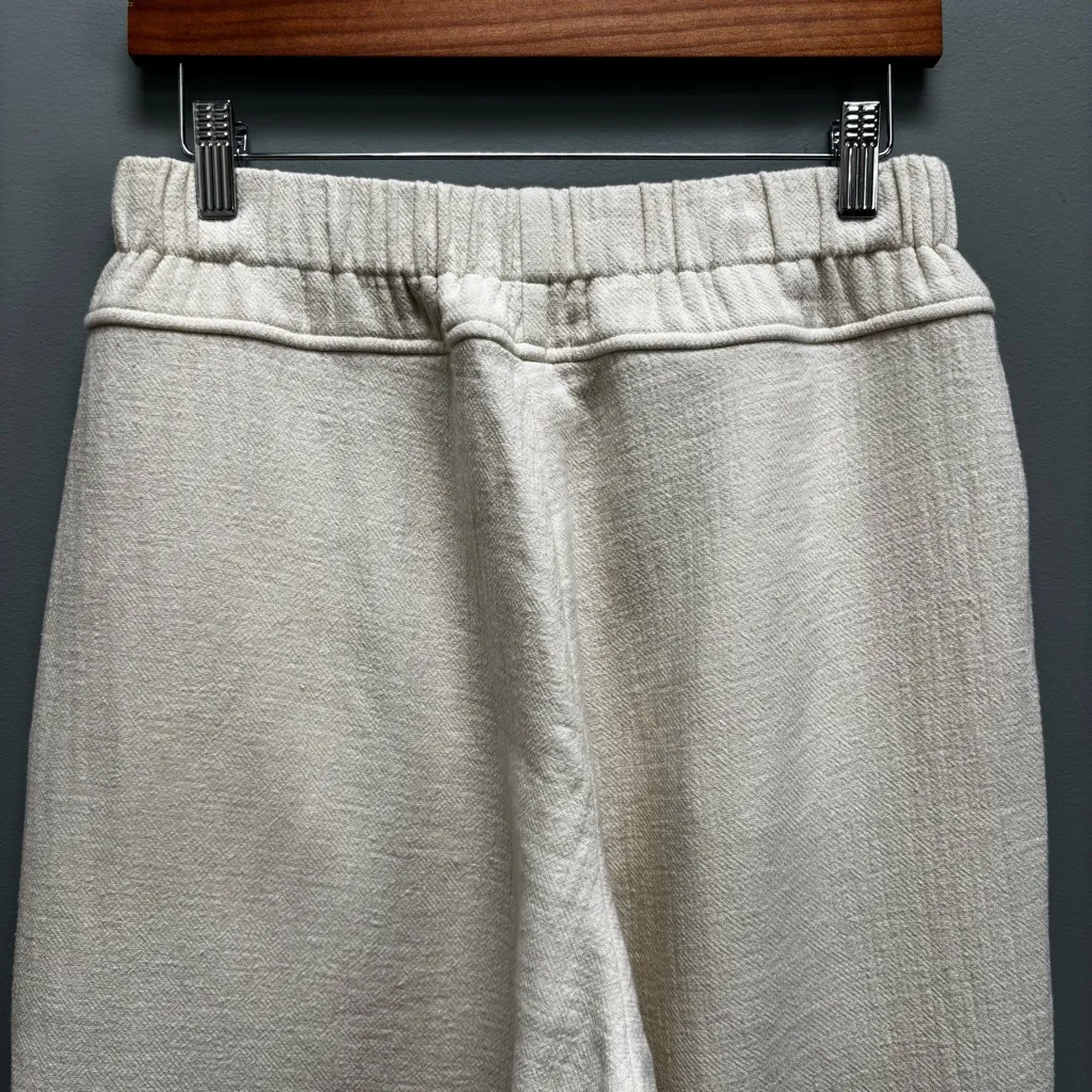 Black Crane Carpenter Pants in Off White Cloud S - Image 7