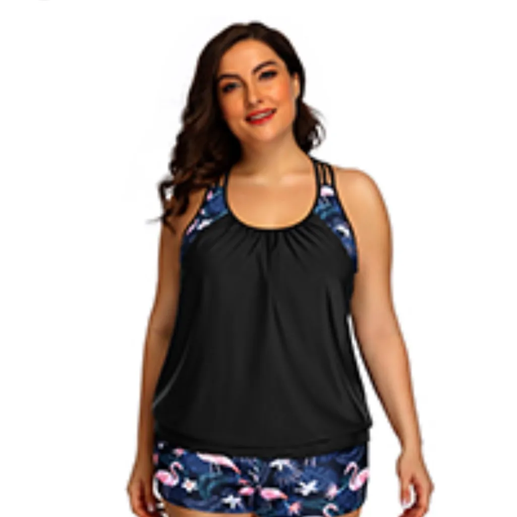 Marinavida swim tank with flamingos size Small new Black - Image 2