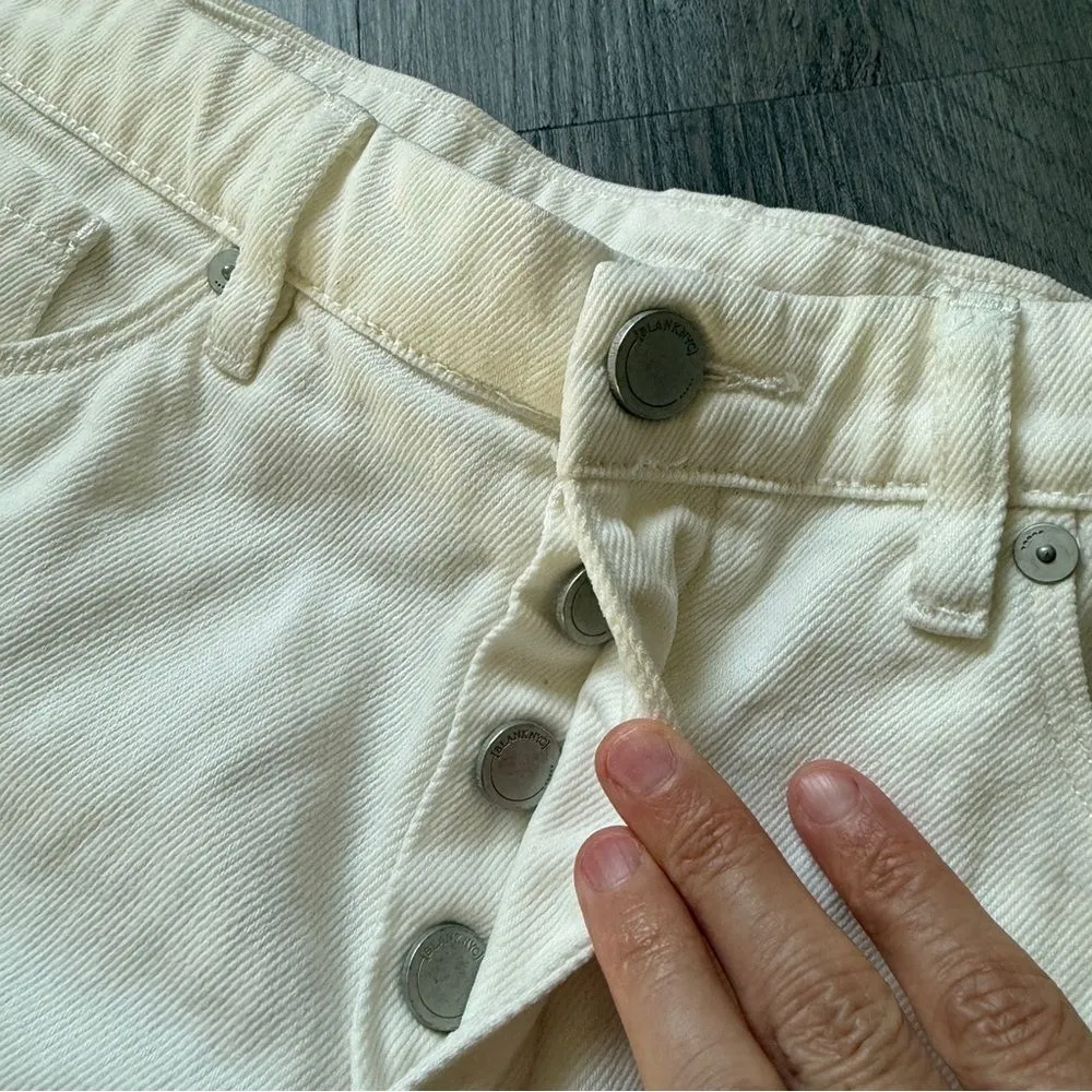 BlankNYC The Warren High Rise Shorts White  NEW 30 Waist - Image 5
