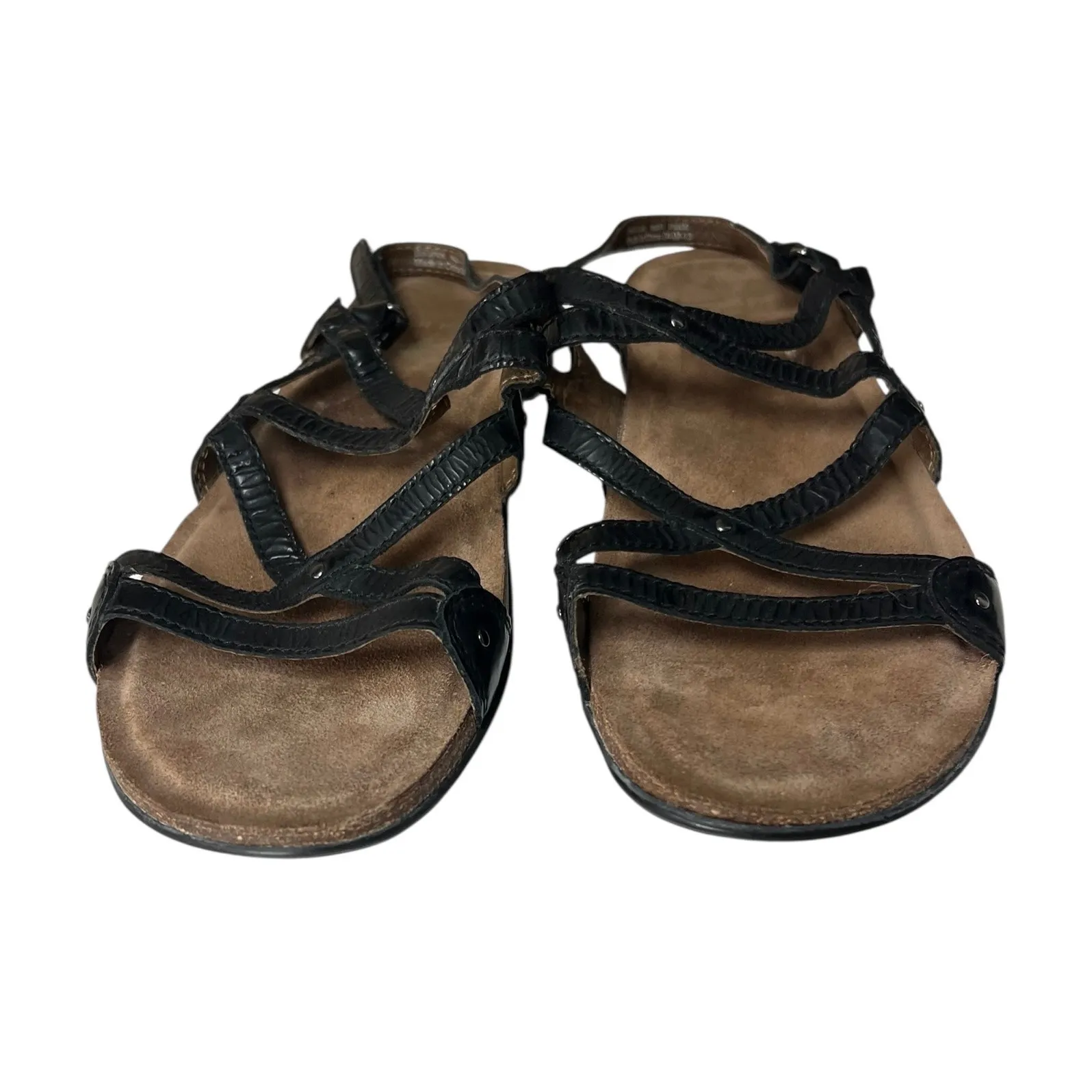 Dansko Women's Jovie Black Leather Slingback Sandals Size 38 (7.5-8) - Image 2