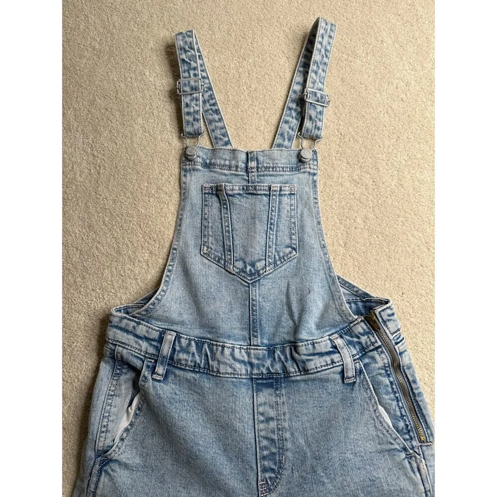 Old Navy : Light Wash Blue Overalls - Image 10