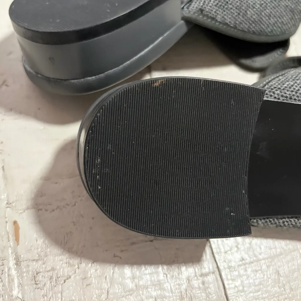 Vivaia Marie Square Toe Mules EU size 39 Grey Slip On Loafer Flats US size 8 Gray - Image 9