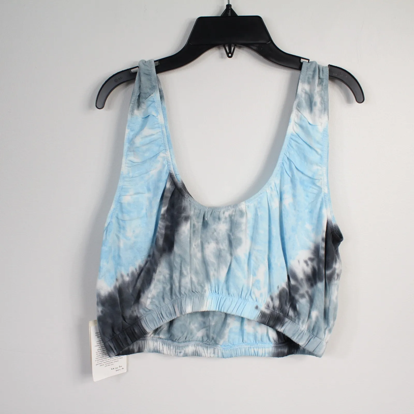 New Electric & Rose Blue Tie Dye Linda Sleeveless Lightweight Crop Top Size L - Image 5
