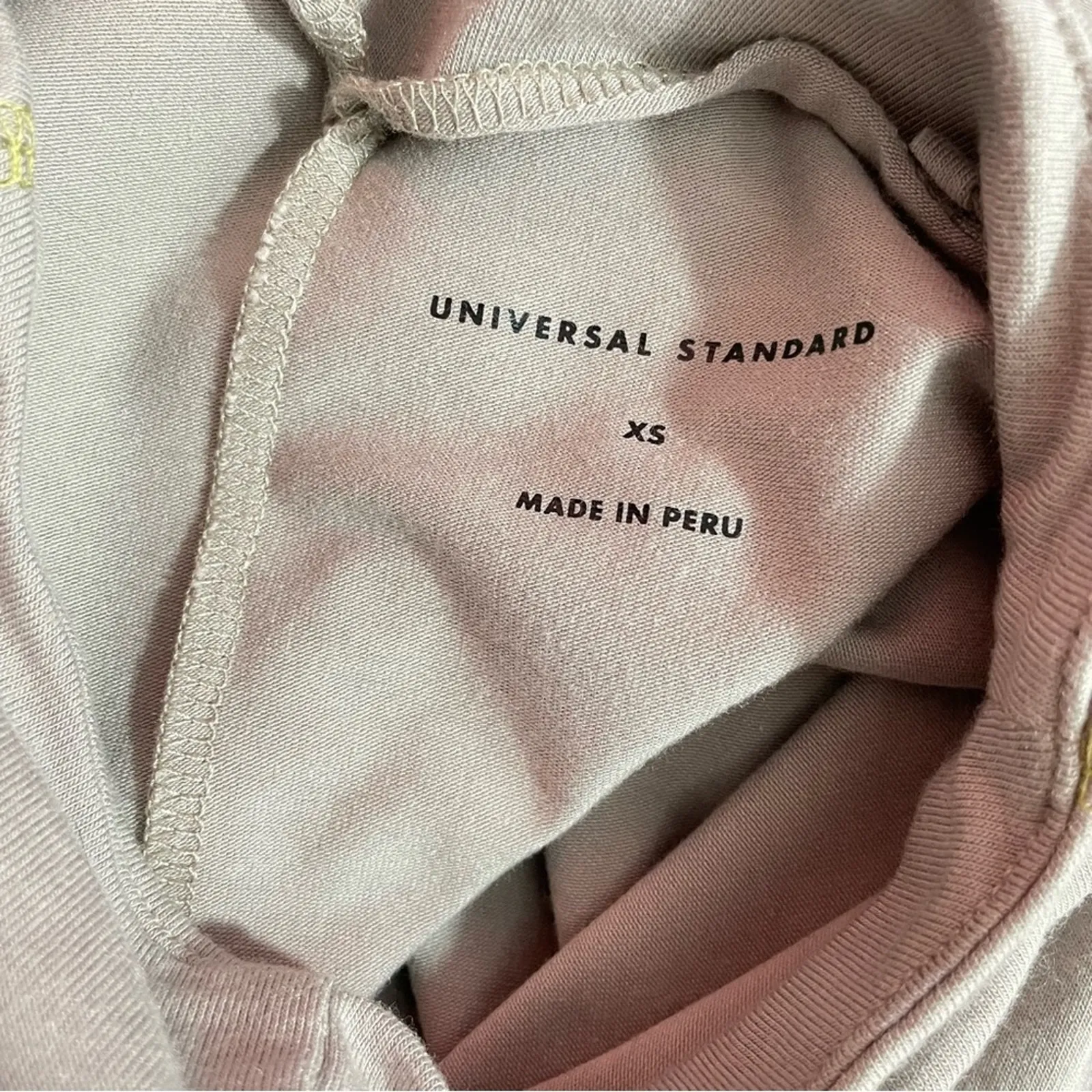 Universal Standard Eris Ash Gray Contrast Stitch Mock Neck shirt top XS 10 12 L - Image 8