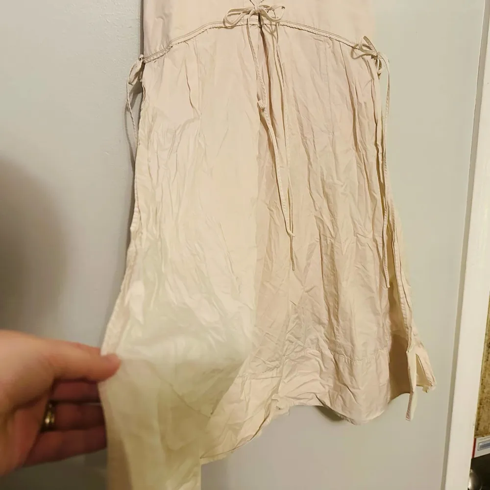 3.1 Phillip Lim Women's White Pale Pink Corset T-Shirt Side Tie Midi Dress Size4 - Image 10