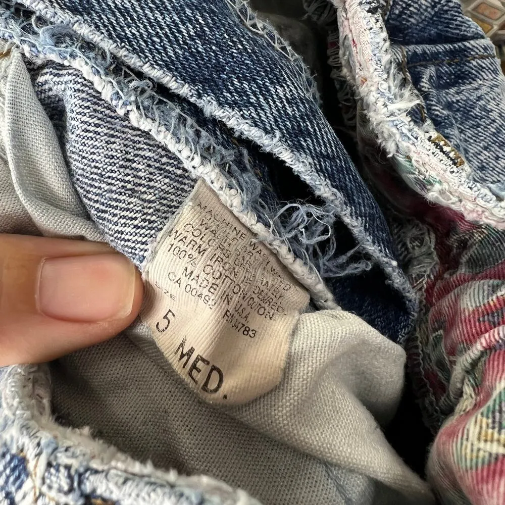 Vintage LEE Juniors High Waist Tapered Acid Wash Jeans Size 5 24x30 Long 80s/90s - Image 6