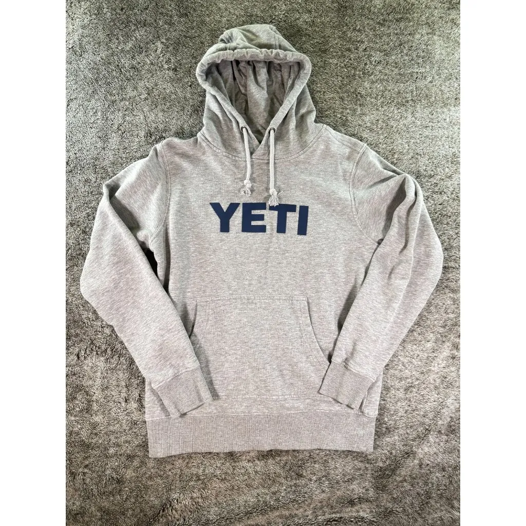 YETI Brushed Fleece Logo Pullover Hoodie Sz XS - Image 2