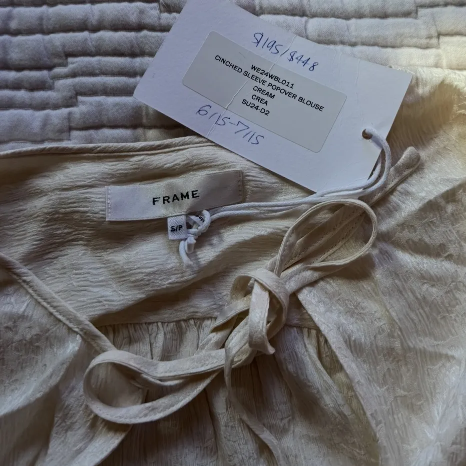 Frame - Cinched Sleeve Peasant Blouse - Image 3