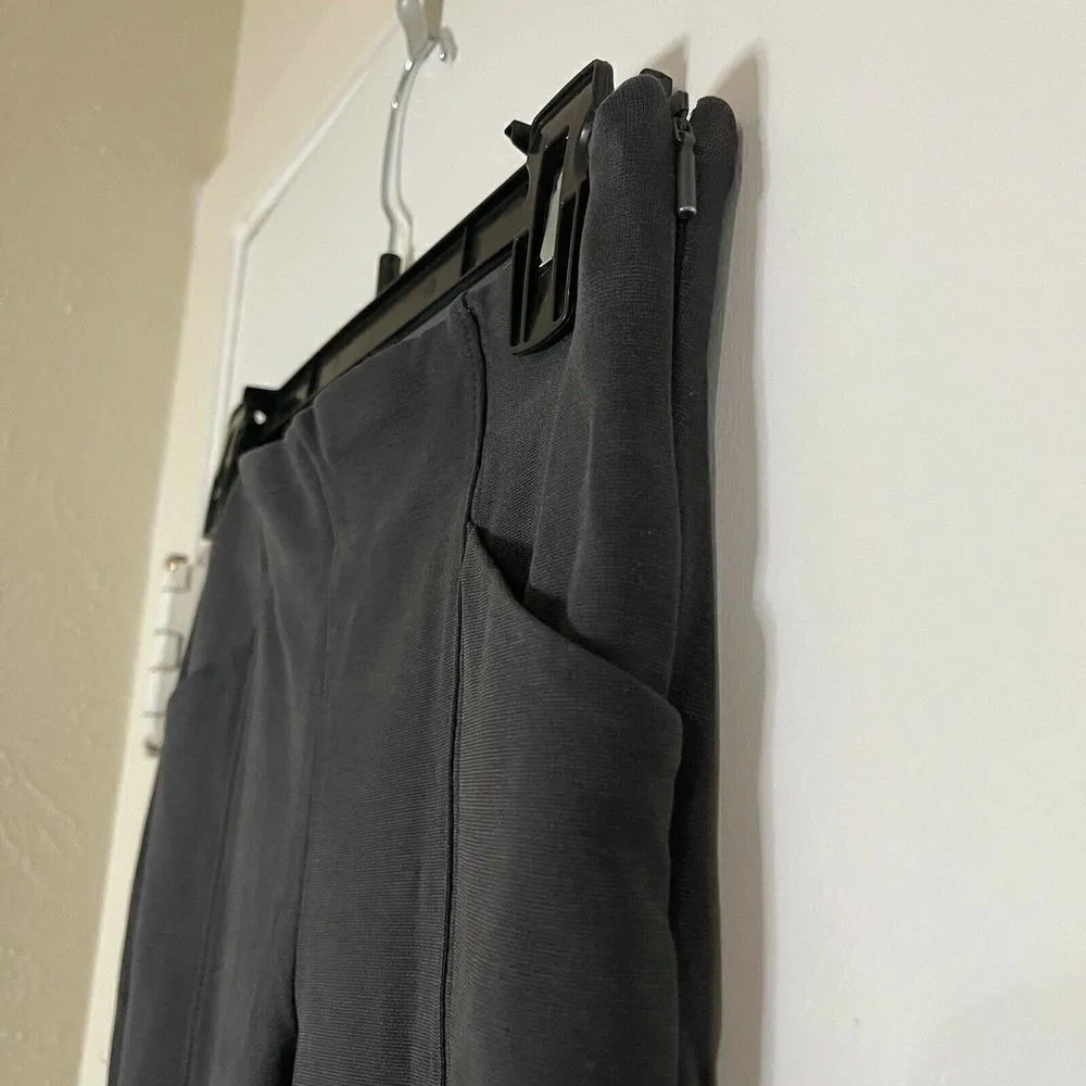 ATHLETA pointe knit charcoal black slim leggings with zip pocket petite 2 - Image 3